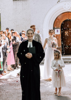 Trauung in der Christuskirche, Pfarrerin Rigo